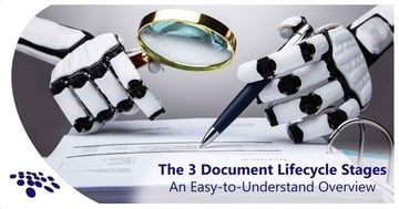 CobbleStone Software showcases 3 Document Lifecycle Stages with An Easy-to-Understand Overview.