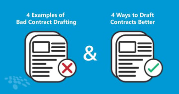CobbleStone Software showcases 4 Examples of Bad Contract Drafting and 4 Ways to Draft Contracts Better.