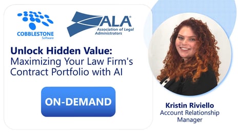 Unlock Hidden Value: Maximizing Your Law Firm's Contract Portfolio with AI Webinar