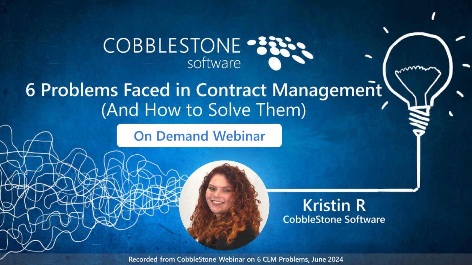 On-Demand Webinar - 6 CLM Problem