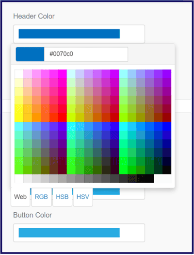 CobbleStone Software offers configuration of headers and buttons.