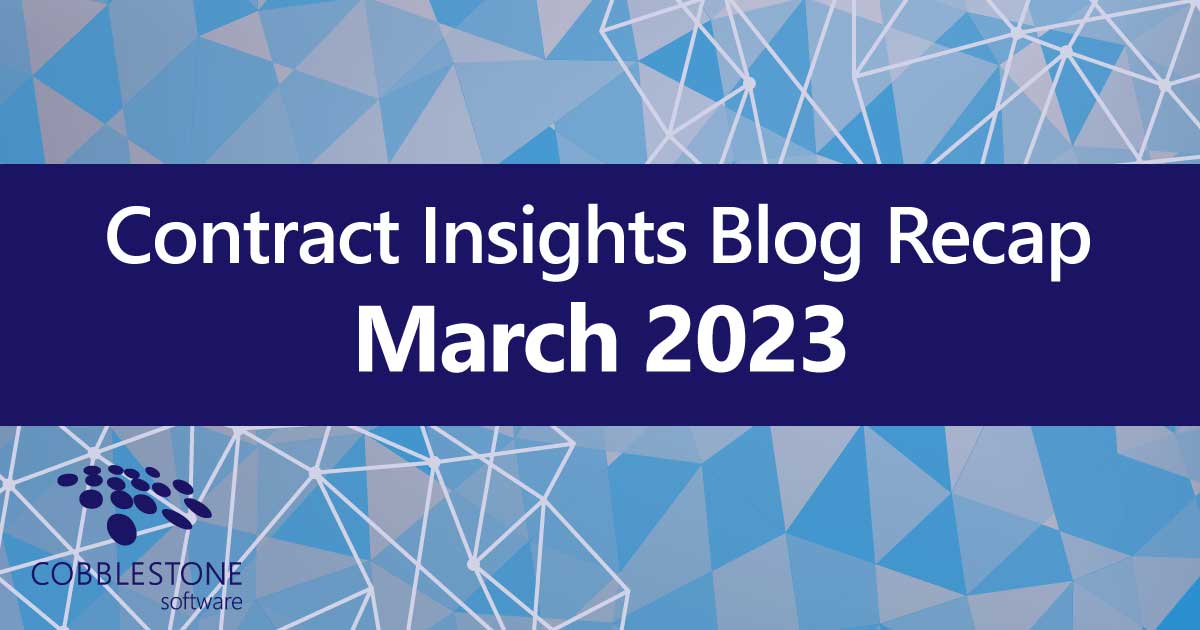 CobbleStone Software presents its blog recap for March 2023.