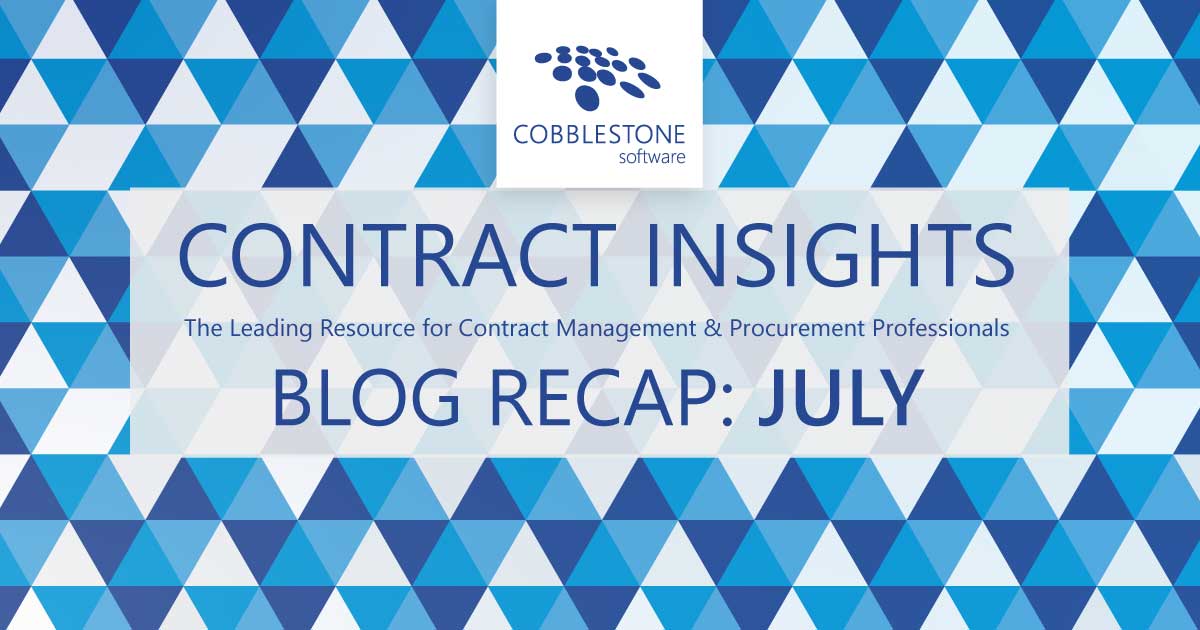 CobbleStone Software presents its blog recap for July 2021.