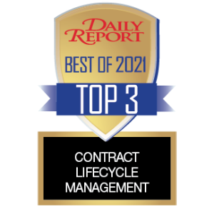 Law.com Daily Report Best of 2021 - Top 3 Contract Lifecycle Management