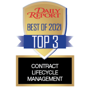 Law.com Daily Report Best of 2021 - Top 3 Contract Lifecycle Management