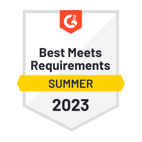 G2 - Best Meets Requirements - Summer 2023