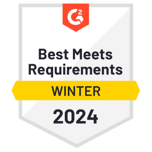 G2 - Best Meets Requirements - Winter 2024