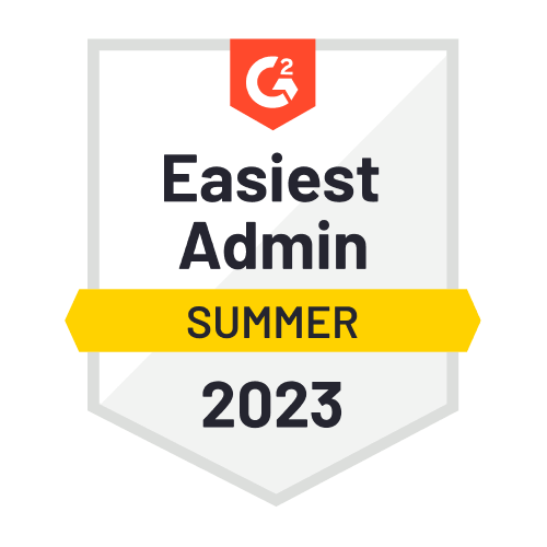 G2 - Easiest Admin - Summer 2023
