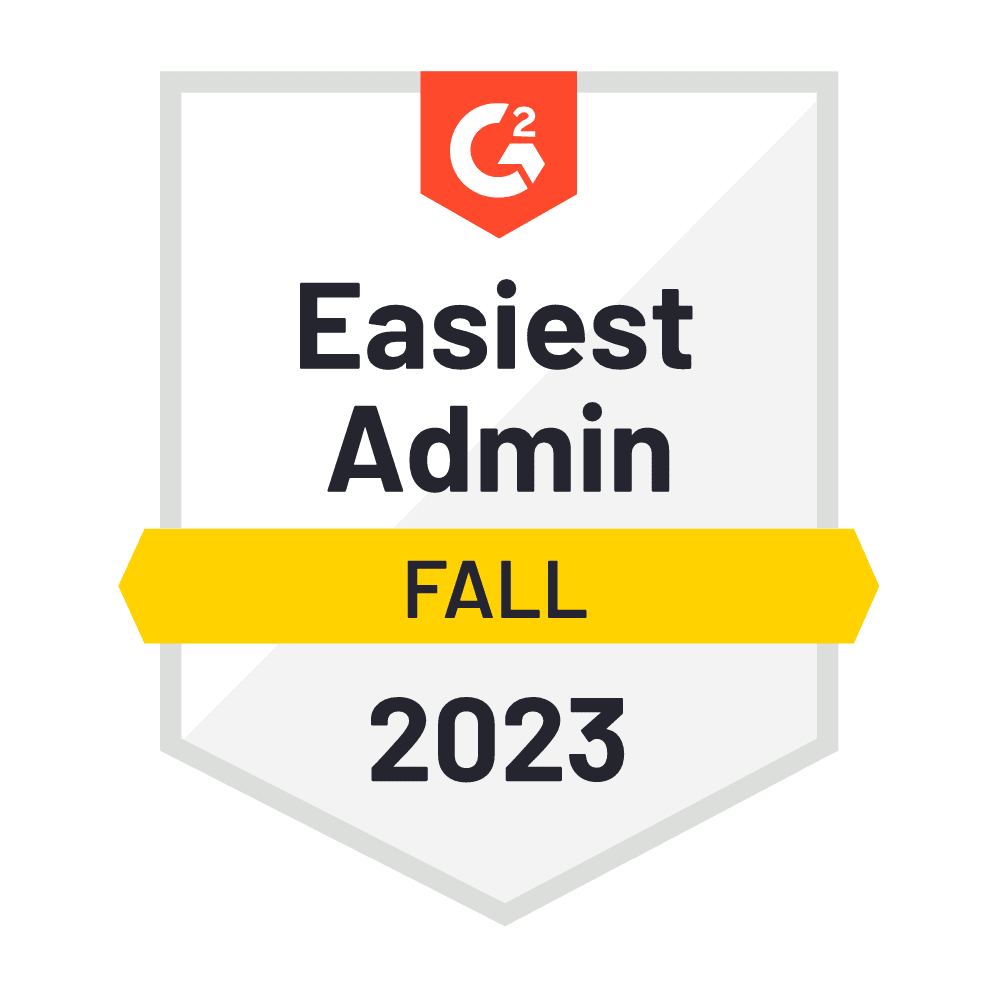 G2 - Vendor Management - Easiest Admin - Fall 2023