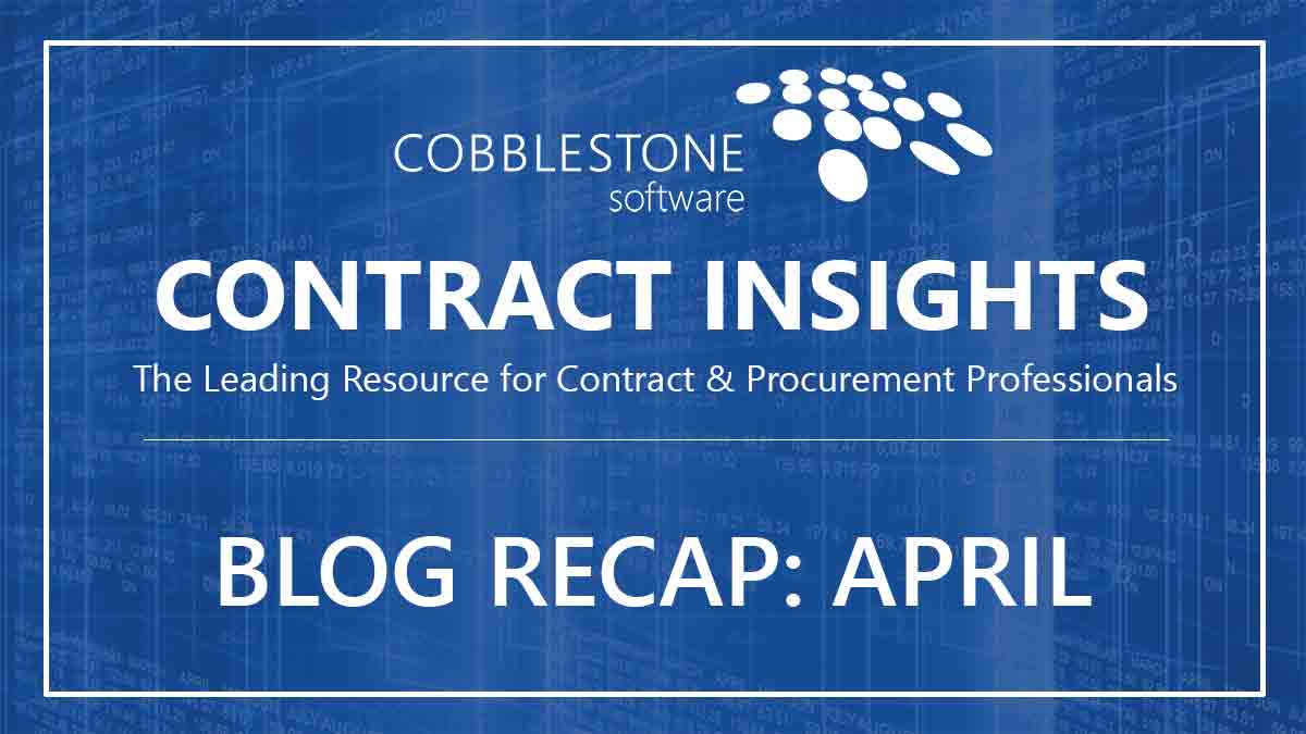 CobbleStone Software Blog Recap April 2019