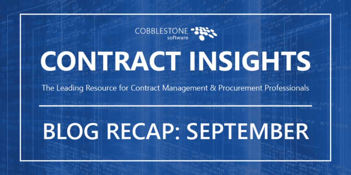 Read CobbleStone Software's September 2019 Blog Articles