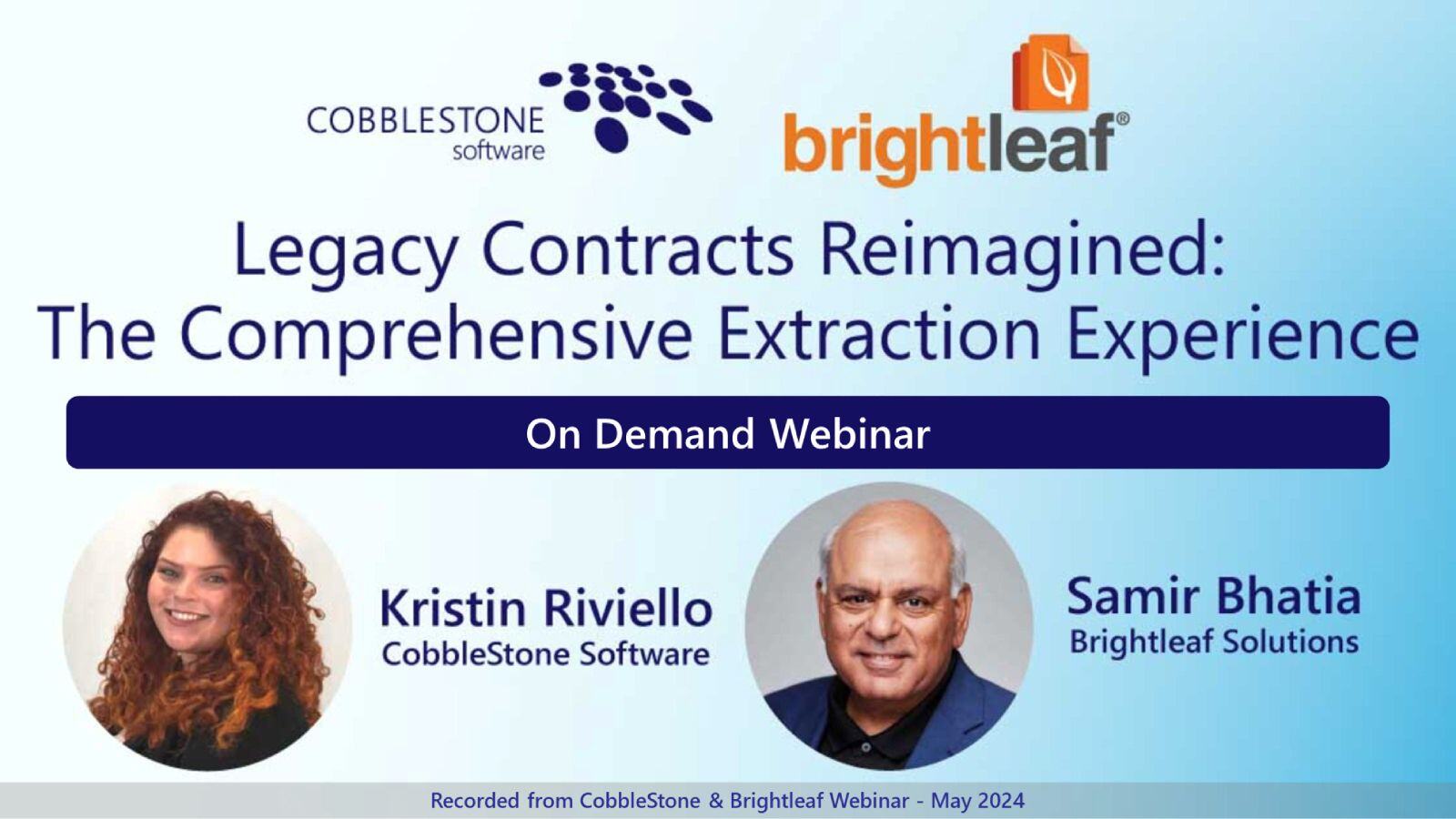 CobbleStone & Brightleaf Webinar