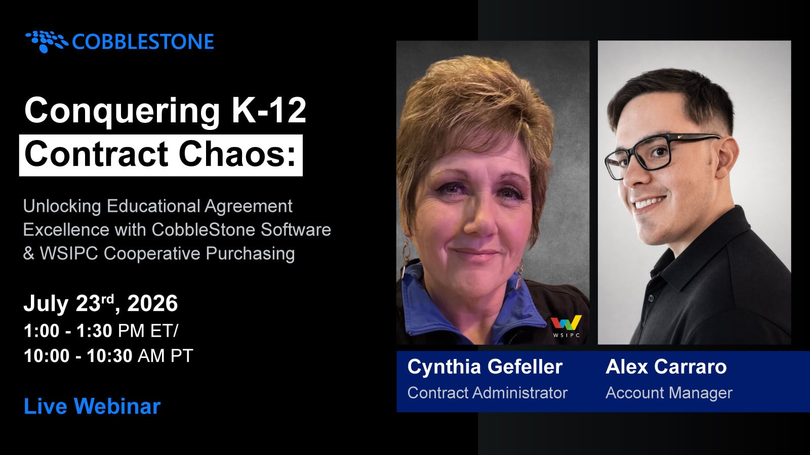 Conquering K-12 Contracts: Enhancing Education Agreements with CobbleStone Software & WSIPC Cooperative Purchasing