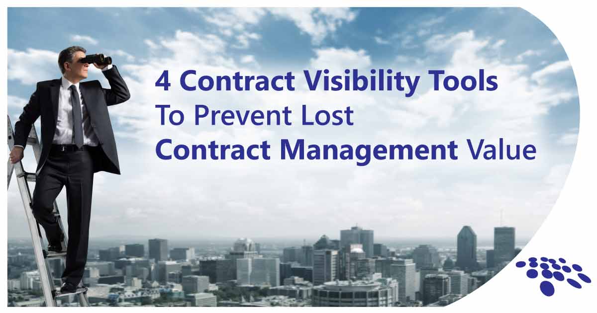 CobbleStone Software highlights 4 contract visibility tools to prevent lost contract management value.