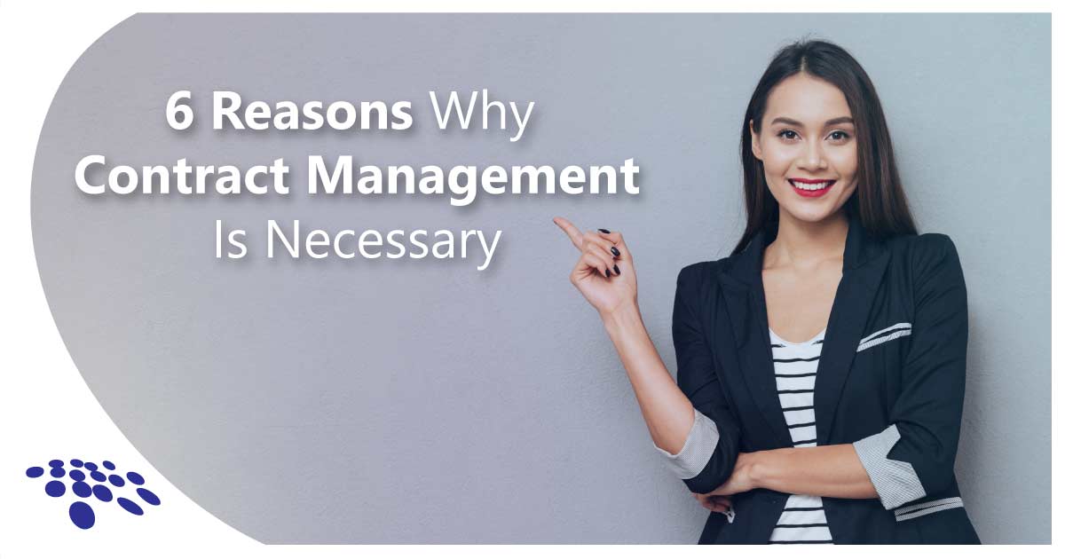CobbleStone Software presents 6 reasons why contract management is necessary.