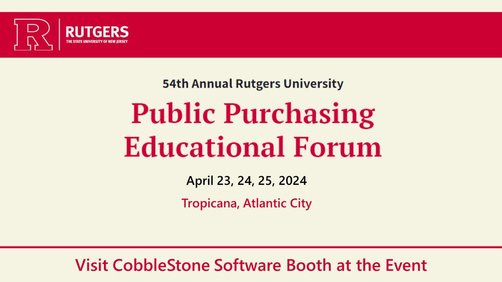 Rutgers Public Purchasing Edu. Forum