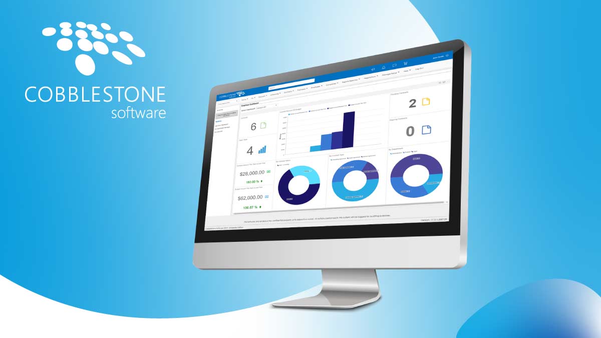 CobbleStone Software enhances contract analytics with executive graphical dashboards.