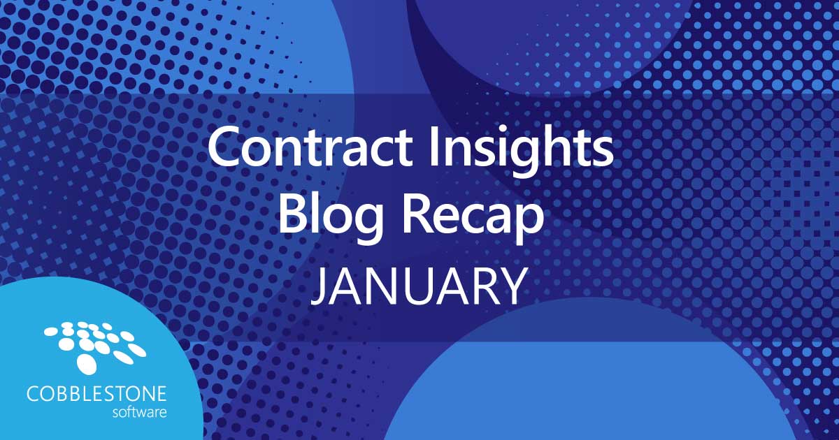 CobbleStone Software offers its blog recap for January 2022.
