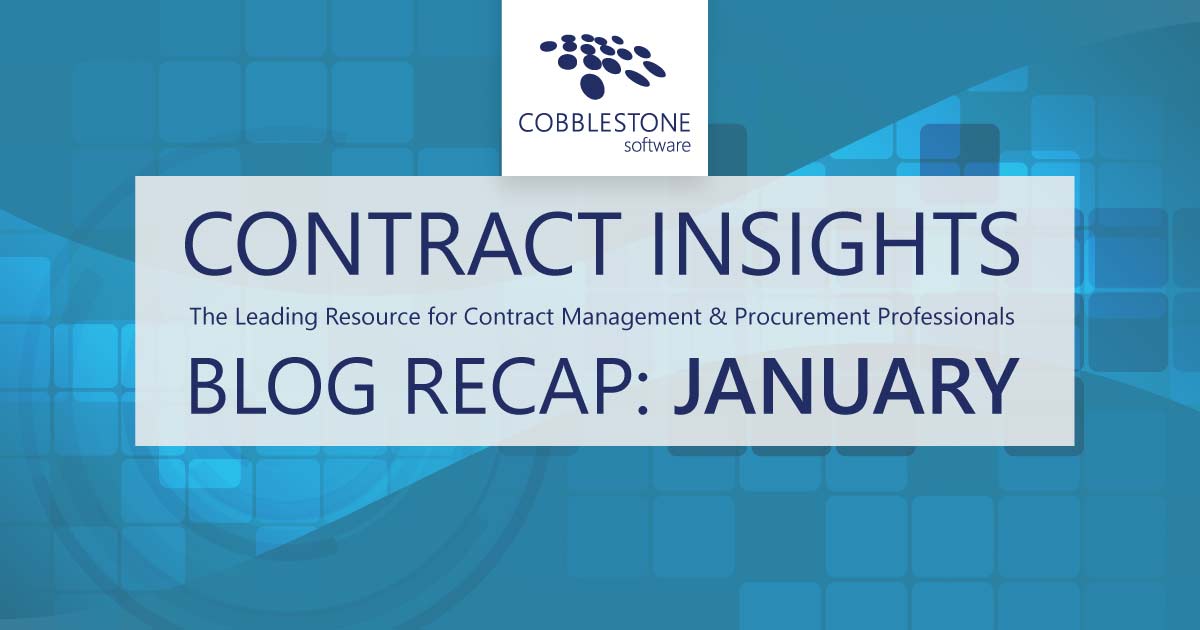 CobbleStone Software presents its January 2021 blog recap.