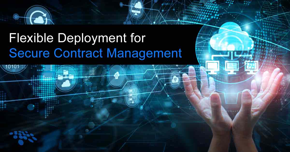 CobbleStone Software offers flexible deployment for secure contract management.