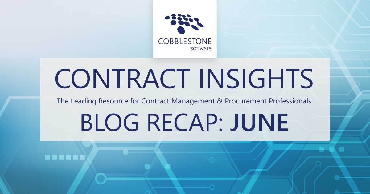 CobbleStone Software presents its June 2021 blog recap.