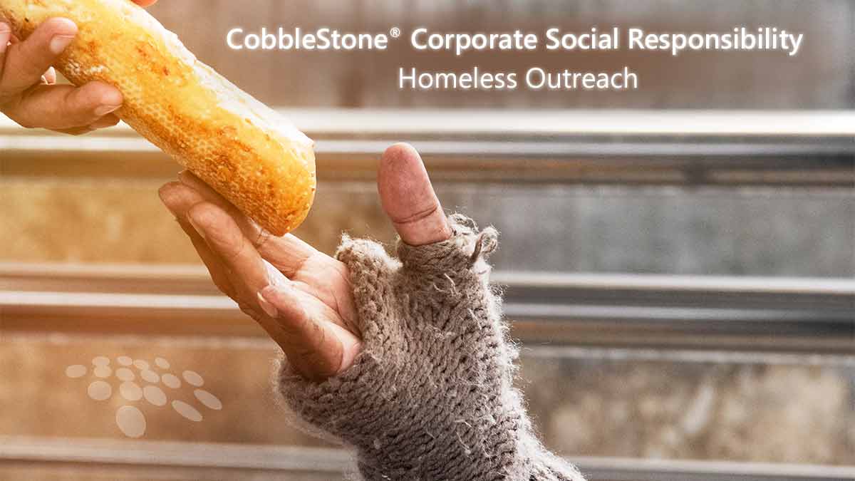 CobbleStone Software shares about its corporate social responsibility initiative of homeless outreach.