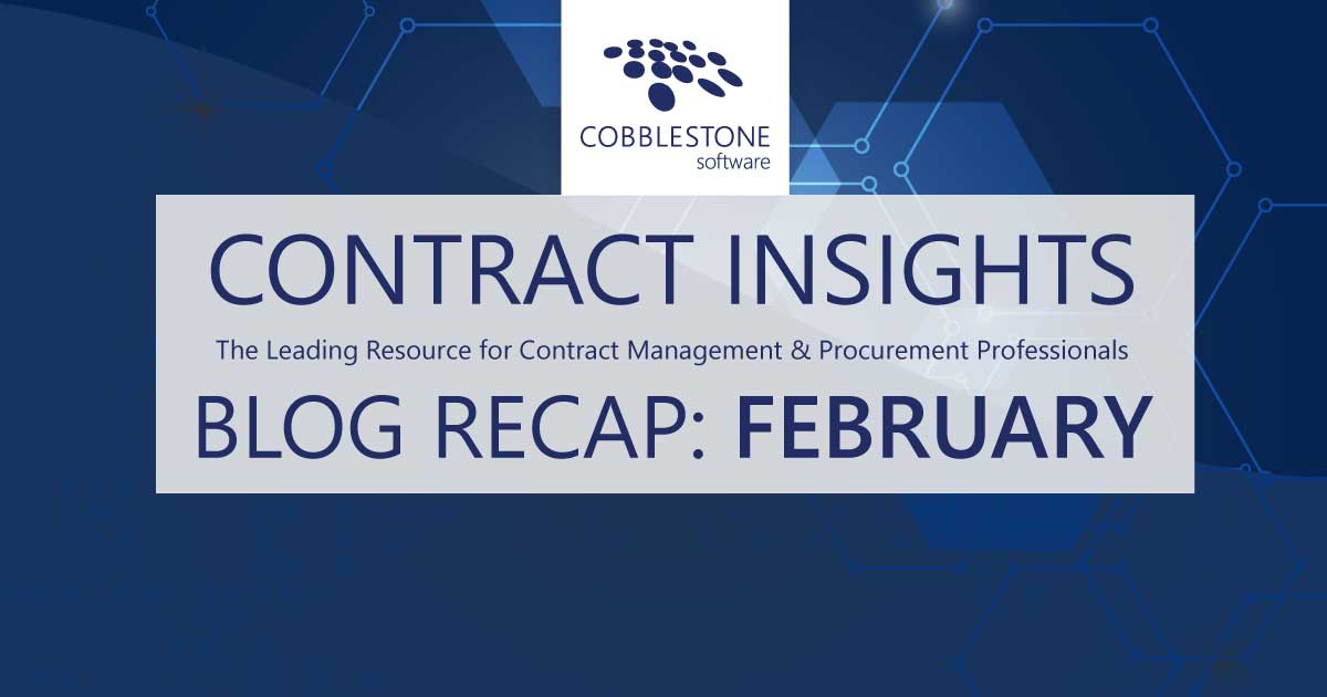 CobbleStone Software presents its February 2021 blog recap.