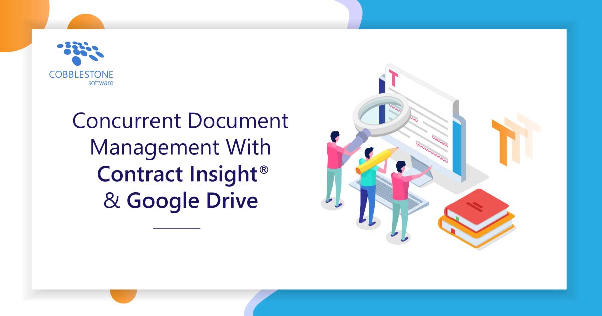 CobbleStone Software integrates with Google Drive for concurrent document management.