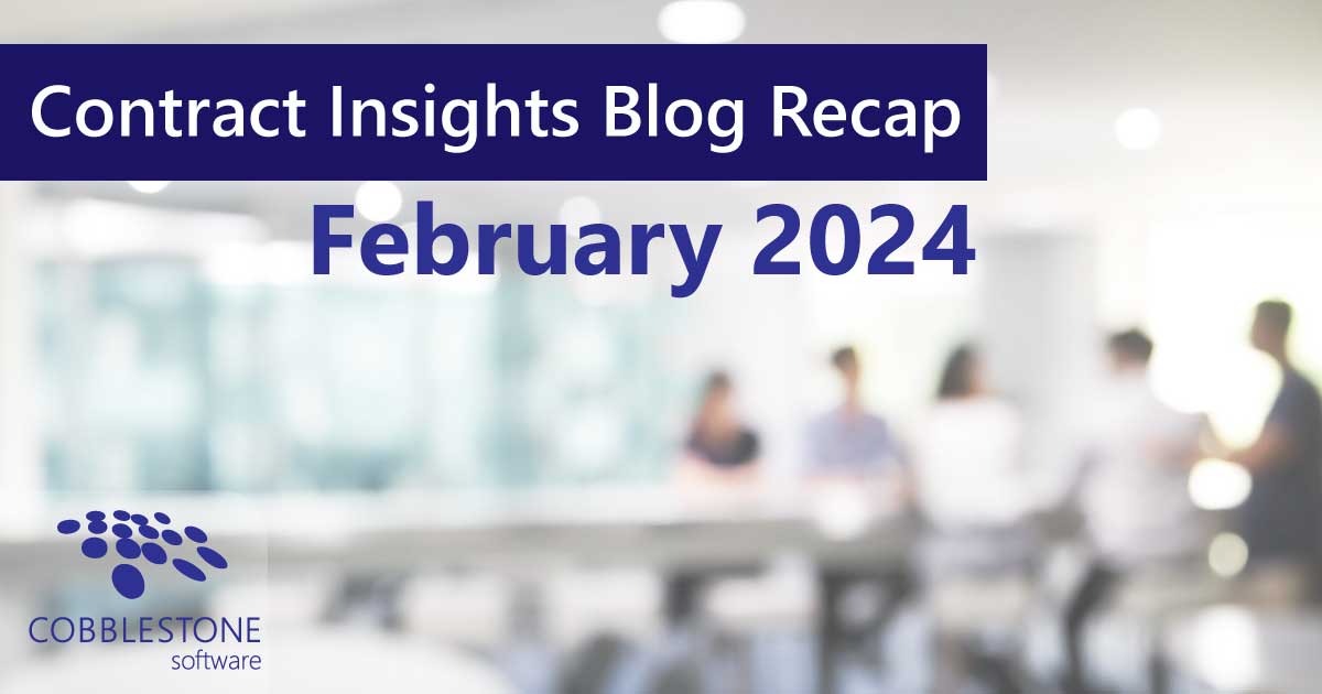 CobbleStone Software gives its blog recap for February 2024.