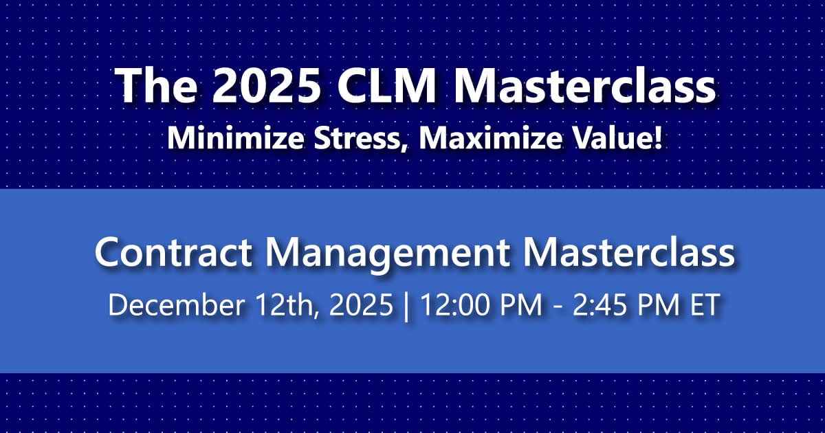 The 2025 CLM Masterclass - Dec 12