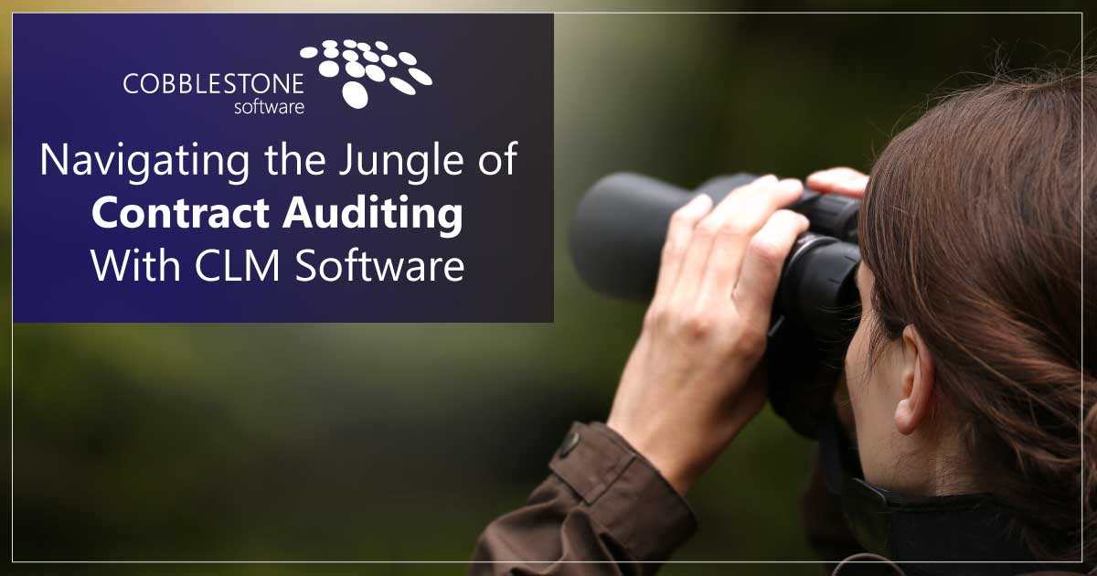 CobbleStone Software explores contract auditing with CLM software.