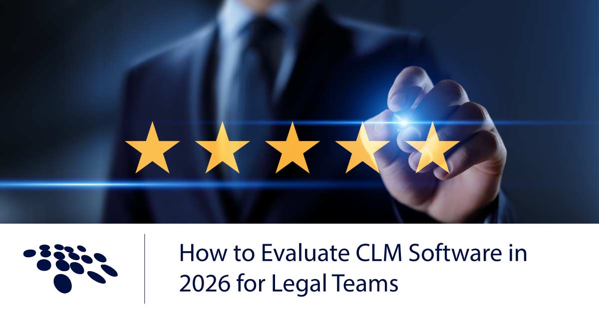CobbleStone Software explains how to evaluate CLM software in 2026 for legal teams.