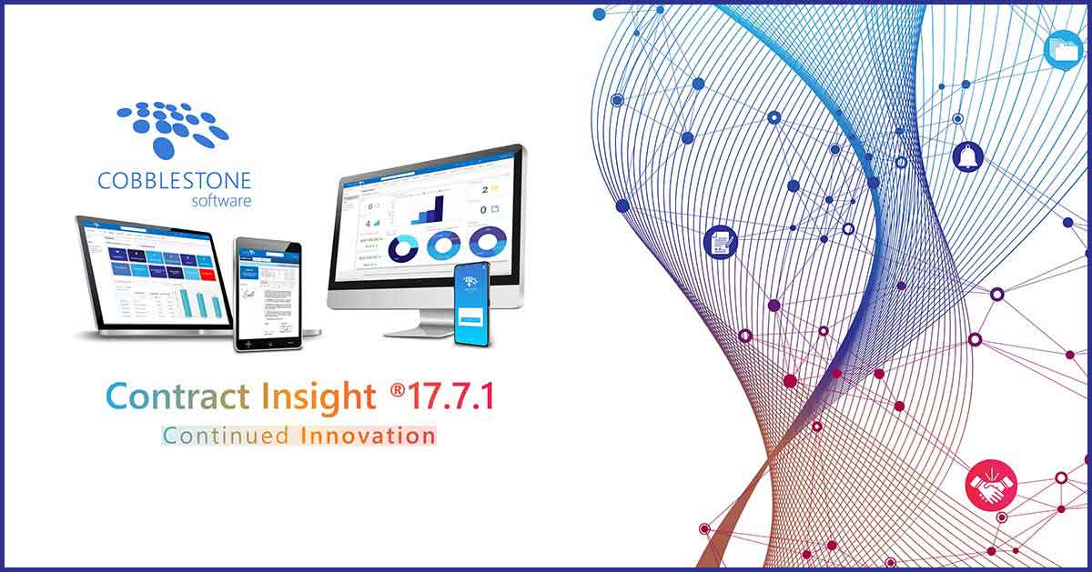 CobbleStone Software's Contract Insight 17.7.1 brings continued innovation.