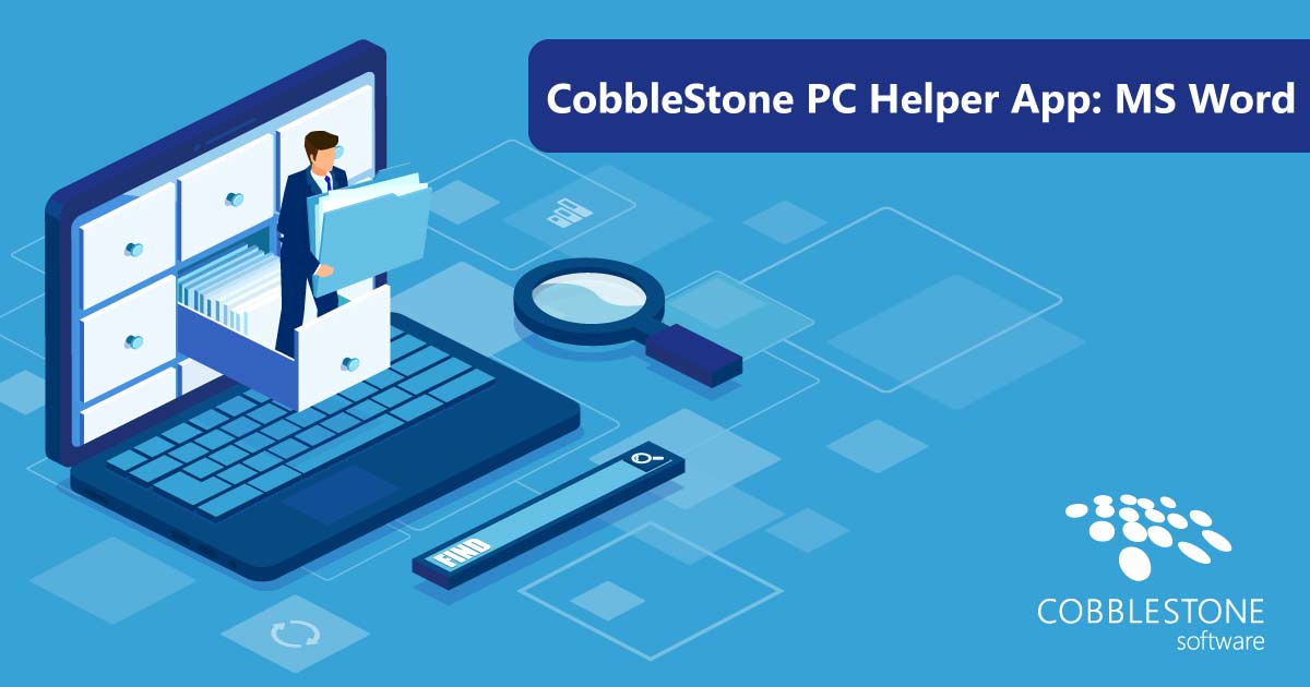 CobbleStone Software offers a PC Helper App for MS Word integration.