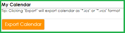 You can export your calendar from CobbleStone Contract Insight.