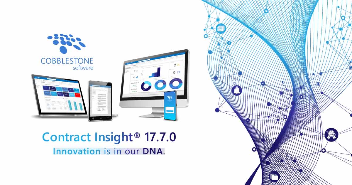 CobbleStone Software continues to innovate with Contract Insight 17.7.0