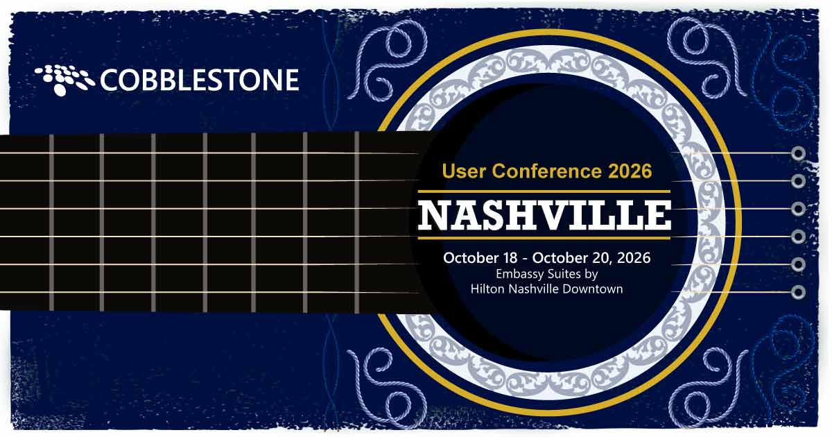 CobbleStone Software hosts its 2026 user conference in Nashville, TN.
