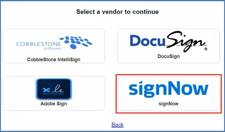 CobbleStone Software offers a signNow eSign connector.